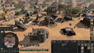 Company of Heroes 3 (CoH3) - Victory in Dust map (2 vs. 2 CPU Expert)