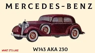 Mercedes-Benz W143 1936 года, он же 230, четырехдверный седан.