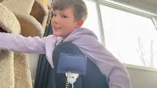 [No sound again sadly]My cat did a slam dunk
