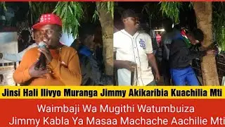 Waimbaji Wa Mugithi,Waithaka Wa Jane Wajitokeza Kumshangilia Jimmy Akikamilisha Kukumbatia Mti