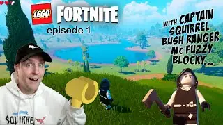 Белка Стэмпид играет в LEGO Fortnite Bush Ranger Style, эпизод 1