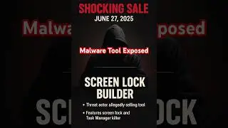 Screen Lock Builder is allegedly listed on a cybercriminal forum. #cybersecurity #news #hacker