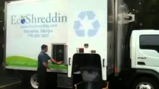 EcoShredding - Atlanta Mobile Document Shredding Experts - Truck Demo