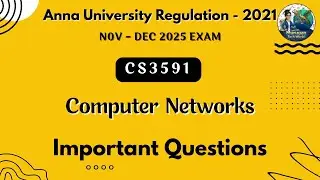 CS3591 Computer Networks important questions in tamil||CN||Anna University reg- 2021||Nov-Dec 2025