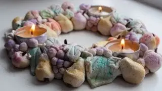 ✨ Tworzymy jesienne magiczne światło - Świecznik z masy solnej DIY 🎇