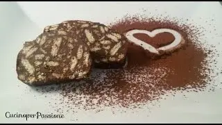 Salame di cioccolato senza uova ne' burro