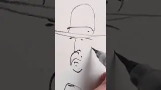 How to draw a cowboy in 10 sec 🌟
