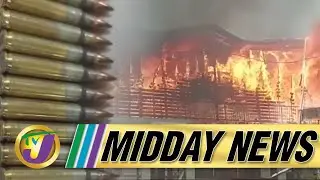 Fire at Premiere Plaza, Half Way Tree | Assorted Ammunition & Guns Seizure in St. James