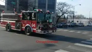 Chicago Fire Department Engine 94 Responding