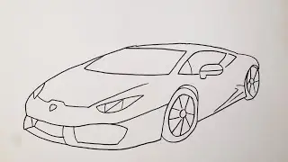 Drawing a Cool Lamborghini Huracan
