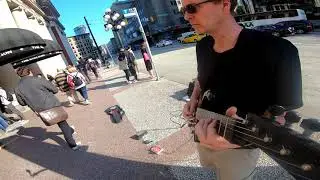 Smooth soul jam - Street guitarist jams tasty solo on streets of Vancouver 5/30/19