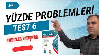 Yüzde Problemleri Test - 6 | Yıldızlar Yarışıyor | Bilgisarmal TYT Matematik Soru Bankası 2025  2026