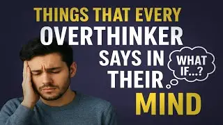 Things Every Overthinker Says in Their Mind | Psychology-Based Healing#overcomeoverthinking