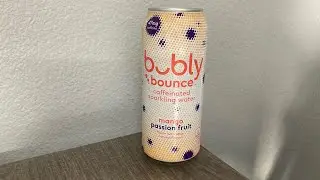 Bubbly Bounce caffeinated sparkling water mango Passionfruit review