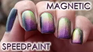 Velvet Magnetic Manicure | Speedpaint & Polish in Motion | MSLP