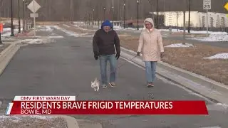 Prince George's County residents brave frigid temperatures