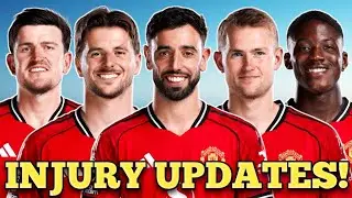 Manchester United Injury Updates with Potential Return Dates | BRUNO FERNANDES | MOUNT | DE LIGT