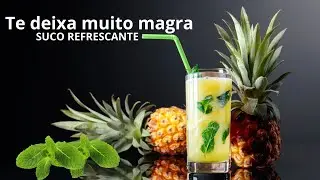 Suco Detox Natural de Abacaxi com Hortel&atilde; | Refrescante, Leve e F&aacute;cil