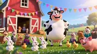 Coco Cow Says Good Morning | Cute Farm Morning Song for Kids | Nursery Rhymes & Songs for Children