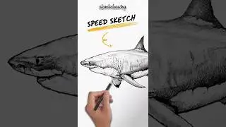 Great White Shark | Pencil Sketch Reveal