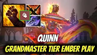 Quinn Grandmaster Tier Ember Spirit SKILLS just Destroyed Noone Mid! | Dota 2 Pro Highlights.