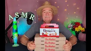 ASMR: TRYING TIM HORTON'S FLAT BREAD PIZZA FOR THE FIRST TIME