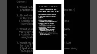 YH English Education || Rumus Kalimat Interrogatif 