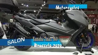 2020 All New Yamaha Tmax 560 walkaround at Brussels Motor Show 2020