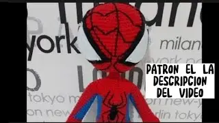 AMIGURUMI SPIDERMAN. PATRON EN LA DESCRIPCION. TUTORIAL PASO A PASO 1ª PARTE.