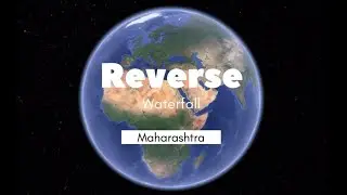 Reverse waterfall on google earth#shorts #reversewaterfall #nature