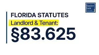 &sect;83.625: Power to Award Possession and Enter Money Judgement | Florida Landlord & Tenant
