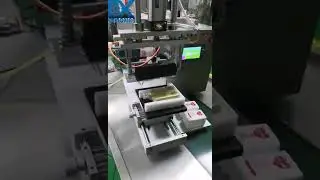 Guangzhou ChaoXIan semi-auto double sides flat plane labeling machine square bottle label dispenser