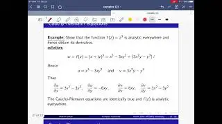 Complex Analysis 5: Complex differentiation with Cauchy Rimman  Equations:معادلات كوشي ريمان2