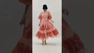 Gertraud Printed Puff-Sleeve Midi Dress #dress #dressootd #fashion #womensclothing #fw2025