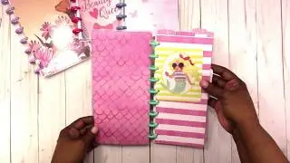 Fauxbonichi Half Sheet Disc Bound Notebooks Handmade by Scrapcraftastic