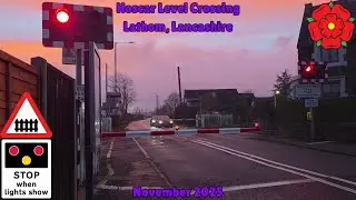 [Faulty Barrier Lights] &mdash; Hoscar Level Crossing, Lancashire