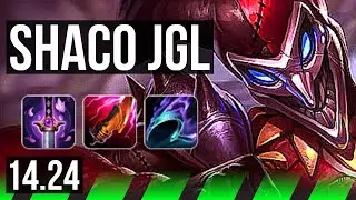 SHACO vs XIN ZHAO (JGL) | 500+ games | KR Diamond | 14.24