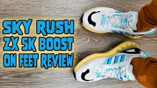 Обзор кроссовок Adidas ZX 5K Boost Sky Rush On Feet (GW3039)