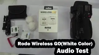 World's Best Smallest Wireless Mic(White) :Rode Wireless GO || Rode Wireless GO Mic Audio Test-Hindi
