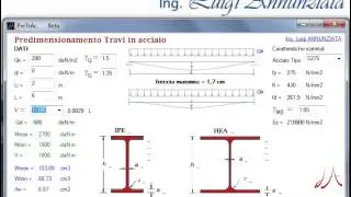 predimensionamento travi acciaio