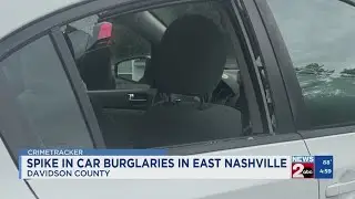 Spike in car buglaries in East Nashville