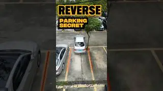 Just Using Mirrors? Reverse Parking Has Never Been This Easy #carhacks #knowledge #shorts
