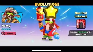 F2P Squadbusters! 5 Star Ultimate evolution of Heavy! #supercell #squadbusters 