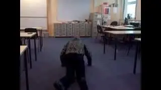 dancing in a goggle jacket
