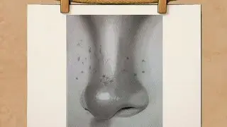 Realistic Nose Drawing Tutorial | Pencil Shading & Skin Texture for Portrait Artists