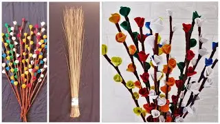 पुरानी झाड़ू फेकने से पहले देखें ये वीडियो | Broomstick Craft ideas | News Paper & Foam Papers