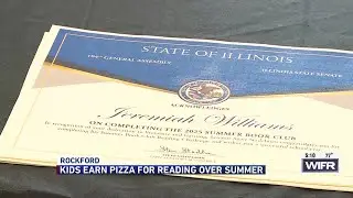 Sen. Stadelman rewards hardworking students with pizza, Illinois Senate recognition