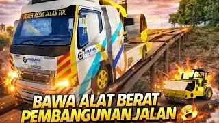 Transport Heavy Equipment Using a Towing Truck 😆🤙🏻 | Es Truck Simulator Id