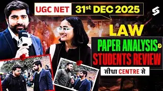 UGC NET Paper 1 Analysis 2025 | UGC NET LAW 31 DEC 2025 Exam Analysis | UGC NET Law Paper Analysis