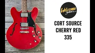 Cort Source CR Cherry Red 335 ES Hollow body guitar